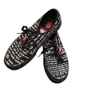 Vans House of Terror Authentic The Shining Dull Boy Limited Black Shoes NEW